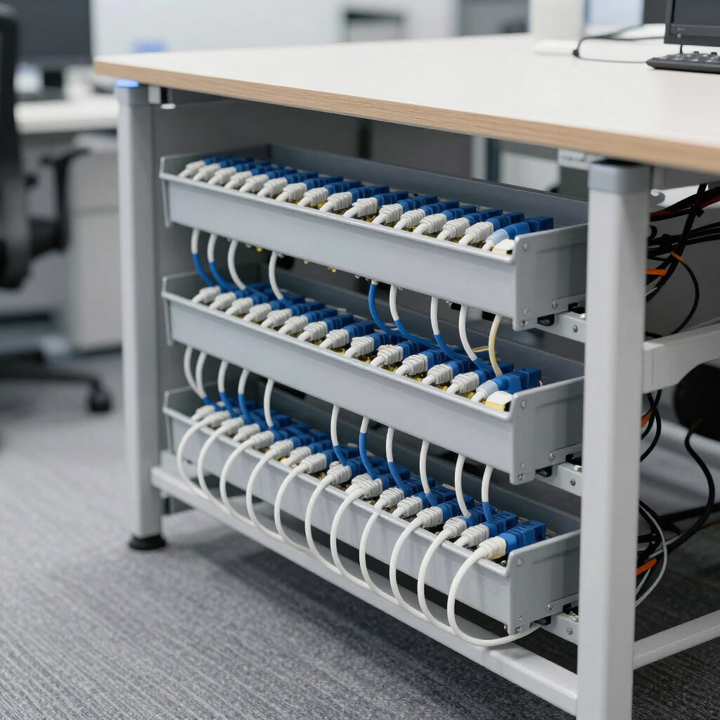 Commercial electrical project environment with coordinated building services